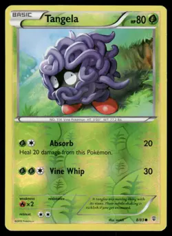 2016 Pokemon Tangela Common Generations 8/83 Reverse Holo HP - Image 1