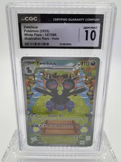 Pokemon CGC 10 Zweilous White Flare Illustration Rare!! - Image 1