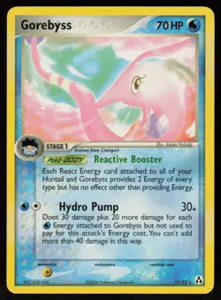 Gorebyss 17/92 Rare Legend Maker Pokemon Moderately Played - Image 1