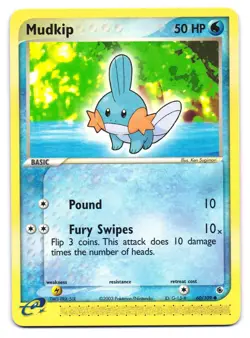 Mudkip 60/109 Common Ruby & Sapphire Pokemon NM - Image 1