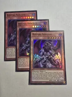 3x Bystial Saronir 1st Edition Ultra Rare CH01-EN012 Yu-Gi-Oh! - Image 1