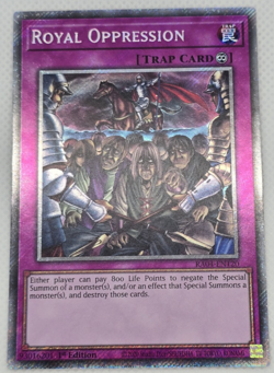 YuGiOh! Royal Oppression RA04-EN120 Platinum Secret Rare - Near Mint - Image 1