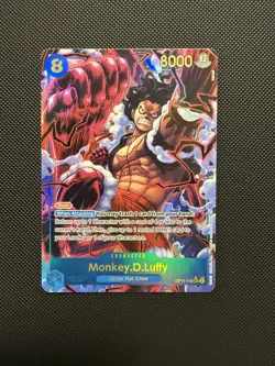 Monkey D. Luffy (Alt Art) OP11-118 SEC A Fist of Divine Speed ONE PIECE English - Image 1