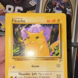 Pokemon Pikachu Base Set 2 Common Card 087/130 40 HP Gnaw Thunder Jolt - Image 3
