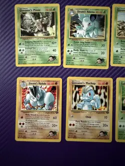 Nintendo Pokemon TCG Gym Challenge Giovanni/Sabrina 7 Card Lot - Image 1