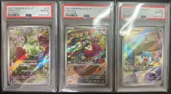 PSA 10 Sprigatito AR Fuecoco AR Quaxly AR Pokemon Card Sequential Set - Image 1