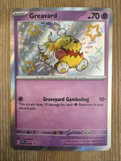 Greavard - SVP070 - Pokemon Scarlet & Violet Promo Ultra Rare Holo Card LP - Image 1