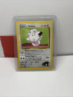 Erika's Clefairy 025/132 Gym Heroes Regular Rare Pokemon TCG Cards Vintage LP - Image 1