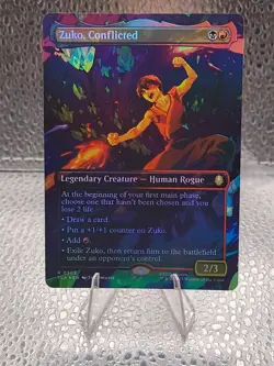 MTG Zuko, Conflicted (Borderless) Foil Avatar: The Last Airbender # 302 NM - Image 1