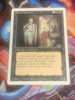 1994 Magic: The Gathering - Revised(3rd) - ROYAL ASSASSIN Vintage Rare NM - Image 1