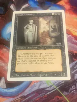 1994 Magic: The Gathering - Revised(3rd) - ROYAL ASSASSIN Vintage Rare NM - Image 4
