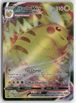 Pikachu VMAX SWSH286 Black Star Promo Pokemon English Card (LP) - Image 1