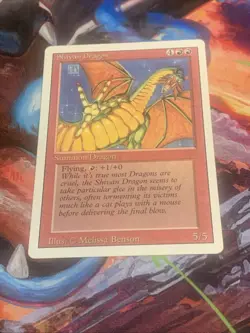 1994 Magic: The Gathering - Revised(3rd) - SHIVAN DRAGON Vintage Rare MTG EX - Image 4