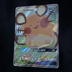 Pokemon TCG Dedenne GX 195A/214 Alternate Art Holo Promo EN 160HP - Image 1
