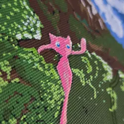 Pokemon Hand Painted Binder Beautiful Scenery With Pokemon - Image 3