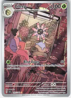 Pokemon Lileep 145/142 Illustration Rare Stellar Crown Pokemon Near Mint - Image 1