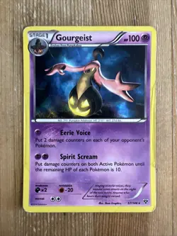 Pokemon TCG Gourgeist XY 57/146 Holo Holo Rare DAMAGED - Image 1