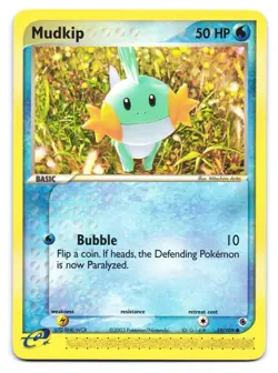 Mudkip 59/109 Common Ruby & Sapphire Pokemon NM - Image 1