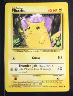 PSA 8 NEAR MINT MINT 1999 Pokemon Game Base #58 Pikachu Yellow Cheeks !!! - Image 3