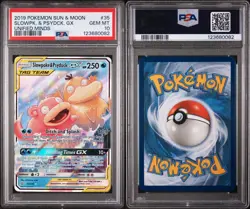 Pokemon TCG Slowpoke Psyduck GX Holo Card 35/236 Sm-Unified Minds Psa 10 - Image 3