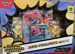 Pokemon TCG Mega Evolution Ascended Heroes Mega Meganium ex Box (New & Sealed) - Image 1
