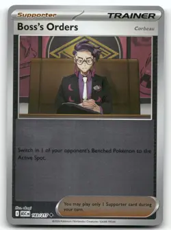 BOSS'S ORDERS [CORBEAU] 183/217 REVERSE HOLO ASCENDED HEROES POKEMON NM/M - Image 1