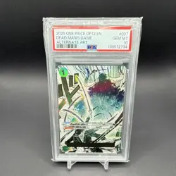 One Piece Card Game OP12-037 Dead Man's Game Alt Art PSA 10 English 2025 - Image 1