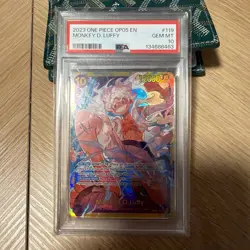 One Piece Monkey D Luffy PSA 10 OP05-119 SEC Awakening Of The New Era - Image 1