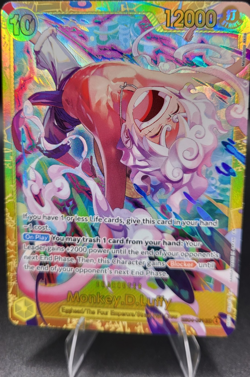 Bandai One Piece CCG Monkey D. Luffy EB04-061 Secret Rare Full Art Foil - Image 1