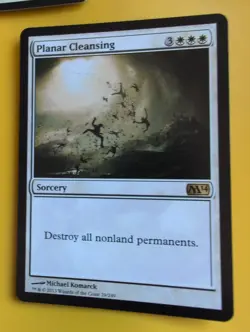 Planar Cleansing x3. Rare Sorcery MTG Card. Core Set 2014. M14 - Image 3