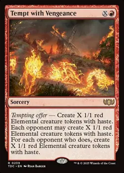 Tempt with Vengeance - Commander: Tarkir: Dragonstorm - Near Mint - Image 1