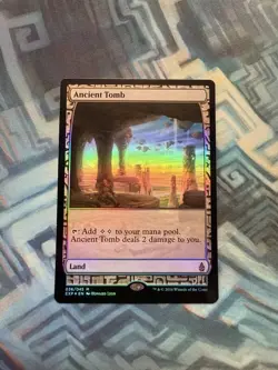 MTG Foil Ancient Tomb EX/LP+ Zendikar Expeditions - Image 1