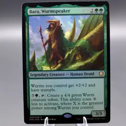 Baru, Wurmspeaker Foil 26 DMC Commander: Dominaria United NM MTG - Image 1