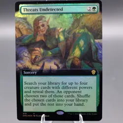 Threats Undetected (Extended Art) Foil 419 DMU Dominaria United NM MTG - Image 1