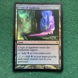 MTG FOIL Crypt of Agadeem Zendikar Magic the Gathering - Image 1