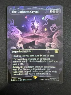 The Darkness Crystal (FOIL BORDERLESS) Final Fantasy - Magic the Gathering - Image 1