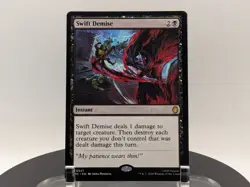 MTG Swift Demise NON-FOIL #0021 TMNT Commander Rare NM Near Mint Magic - Image 1