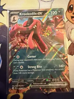 Krookodile ex 55/86 Double Rare Pokemon Chaos Rising ME04 NM - Image 1