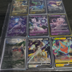 Pokemon TCG Crown Zenith 9 Card Holo Full Art Lot Arceus V Mew V (Binder) - Image 1