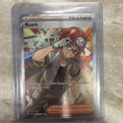 Roark 242/182 Paradox Rift Ultra Rare Full Art Supporter Pokemon - Image 1