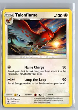 Talonflame 111/145 Rare Guardians Rising Pokemon Near Mint - Image 1