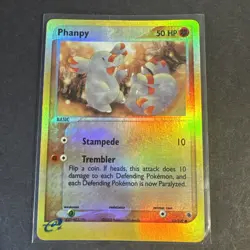 PHANPY 62/109 Reverse Holo EX Ruby and Sapphire Pokemon TCG card LP - Image 1