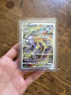 Pokemon Mewtwo VSTAR Holo Ultra Rare TCG Card Galarian Gallery Crown Zenith NM - Image 1