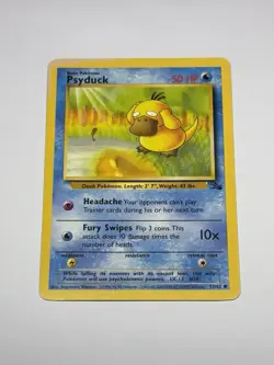 Psyduck Fossil Set 53/62 TCG Vintage Pokemon Card 1999-WOTC LP/MP - Image 1
