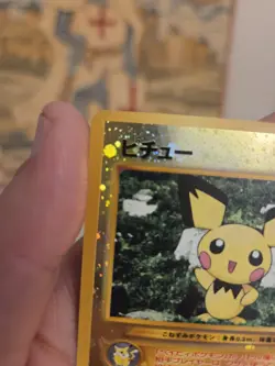 Pichu NO. 172 Neo Premium File 2 Holo Promo 2000 Japanese Pokemon TCG LP - Image 3