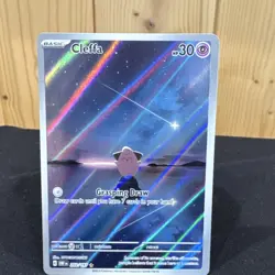 The Pokemon Company 2023 Pokemon TCG SV03 Obsidian Flames Cleffa 202/197 IR Holo - Image 1