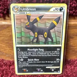 Pokemon TCG Umbreon Undaunted 10/90 Holo Rare English 2010 90HP - Image 1