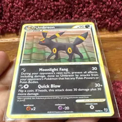 Pokemon TCG Umbreon Undaunted 10/90 Holo Rare English 2010 90HP - Image 3