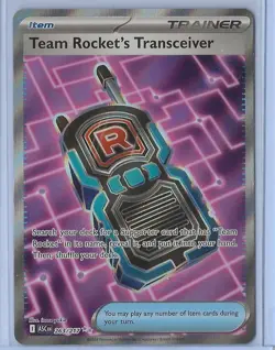 Pokemon TCG Ascended Heroes 263/217 Team Rocket’s Transceiver Ultra Rare NM - Image 1