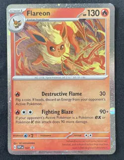 Pokemon Scarlet & Violet Black Star Promo - Flareon SVP 167 Cosmos Holo - Image 1